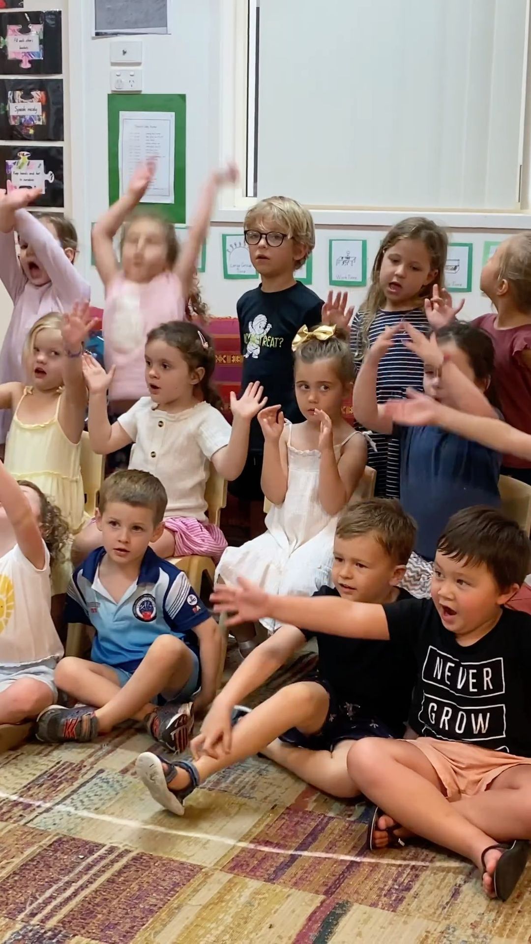 Yesterday the children put on a wonderful show for the residents of Wommin Bay Village 🎶🎤
The children sang some of their favourite songs with the residents all singing along 🥰
The children were very surprised and delighted when the residents sang one of their songs back to them.
The children have experienced interest in collaborating with the residents again and hopefully in person in the new year ♥️💙💜💛
@feroscare 

#singing #songs #zoom #womminbayvillage #feroscare #childcare #earlylearning #goldcoastchildcare #community #nationalqualitystandards #nationalqualityframework #aheadstartcentres
