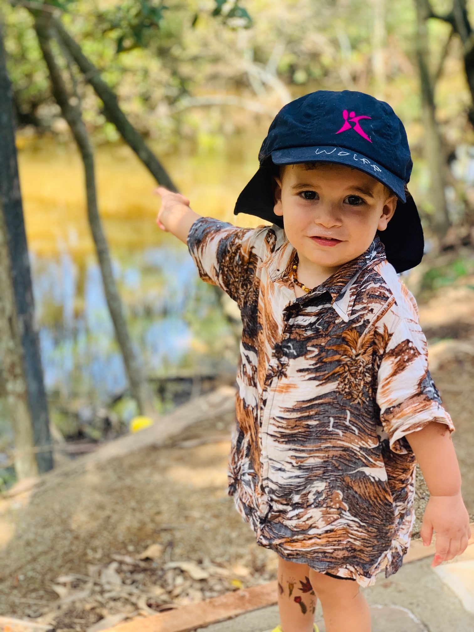 Wolff studying Oyster creek wildlife